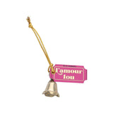 Clochette en laiton porte-bonheur "L'amour fou"