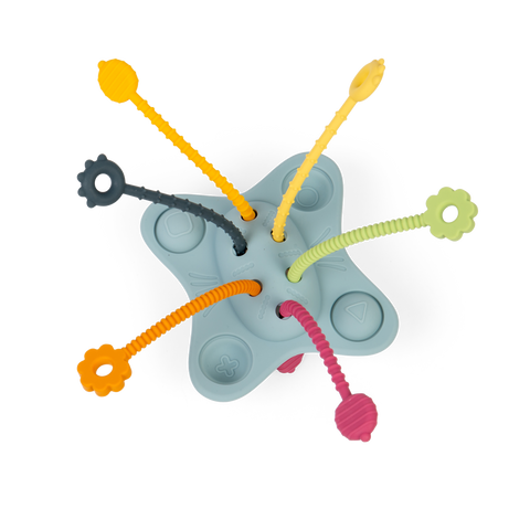 Jouet sensoriel en silicone à tirer