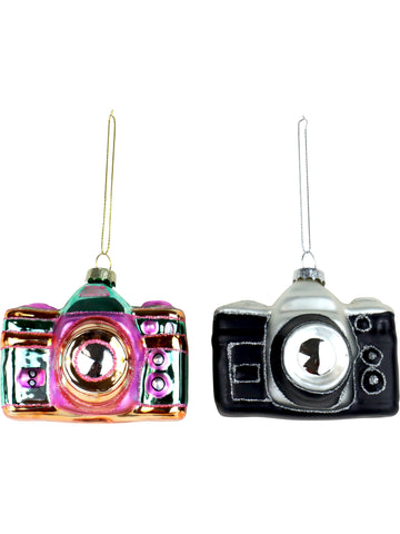 Boule de Noël en verre - Caméra