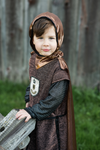 Brilliant Copper Knight Tunic with Cape - Chevalier