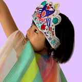 Coloriages Gonflables – 1 baguette magique lumineuse & 1 couronne