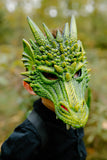 Masque de dragon vert
