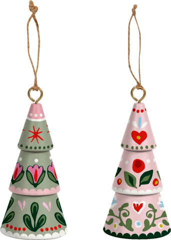 Suspension de noël - Sapin en bois