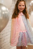 Jupe en sequins multicolore Pastel
