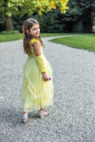 Robe en velours jaune (2 tailles)