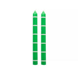 Lot de 2 bougies longues émeraude - Bambou