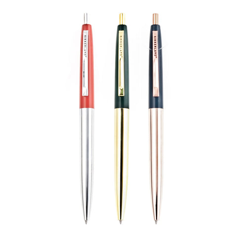Stylos rétro en métal - Lot de 3