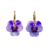 Boucles d'oreilles pensée mauve Coucou Suzette