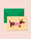 Carte de noël - Chien de Noël