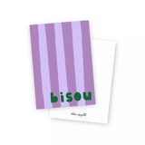 Carte postale . Bisou