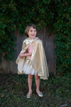 Cape en sequins doré 5-6 ans