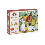 4 mini puzzles des Animaux 12 pièces - Le Jardin du Moulin