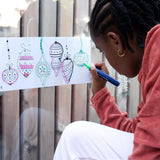 BOITE 4 FEUTRES EFFAÇABLES VITRES-MIROIR + 24 MOTIFS À REPRODUIRE