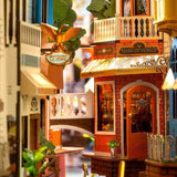 Kit d'insertion d'étagère de coin de livre DIY Rolife Romantic Venice TGB08