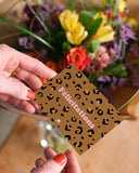 Mini carte Félicitations - Léopard