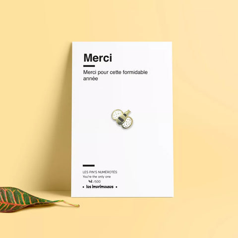 Pin's - Abeille - Merci - Spécial fin d'année scolaire