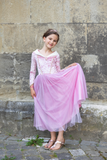 Robe en velours rose (3 tailles)