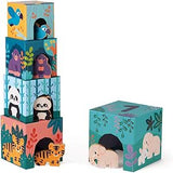 Pyramide en carton et figurines en bois Les Animaux - Partenariat WWF®