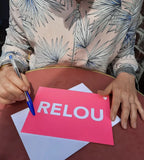 Carte A5 fluo RELOU