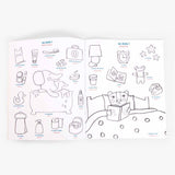 Imagier à colorier avec stickers Fr/En - Les Popipop