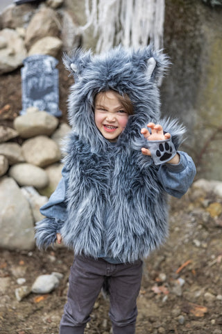 Gilet avec gants du grand méchant loup - 3/4 ans