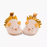 Chaussons cuir lion beige - 6/12 mois - Sous mon baobab