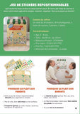 Jeux éducatif stickers repositionnables - Le petit marché