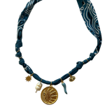 Collier Astro bleu jean - Badhnati