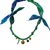 Collier Astro bleu/vert - Badhnati