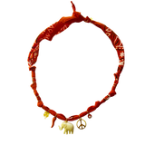 Collier Indi orange - Badhnati