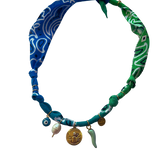 Collier Astro bleu/vert - Badhnati