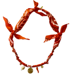 Collier Indi orange - Badhnati