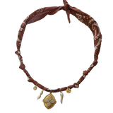 Collier Indi marron - Badhnati