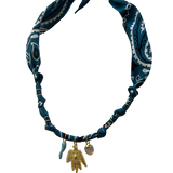 Collier Astro bleu jean - Badhnati