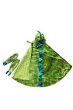 Cape de dragon vert avec griffes 5-6 ans
