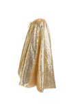 Cape en sequins doré 5-6 ans