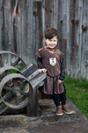 Brilliant Copper Knight Tunic with Cape - Chevalier