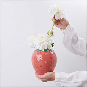 Vase en céramique "fraise" 15cm