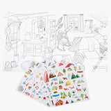 Cahier de coloriage et stickers L'explorateur