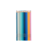 12 crayons de couleur + carte Ciel - Le jardin du moulin