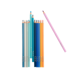 12 crayons de couleur + carte Ciel - Le jardin du moulin