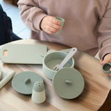 Set de cuisine en silicone vert et gris - Little L