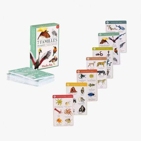 Jeu de 7 familles des espèces - Tout autour du monde