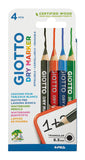 Etui de 4 crayons pour ardoise - Giotto Dry Marker