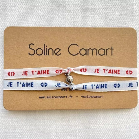Bracelet Soline Camart Je t'Aime - Duo Aimant