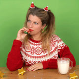 Pince à cheveux bonnet de Noël - Coucou Suzette