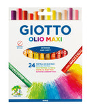 Etui 24 pastels à l'huile - Olio Maxi
