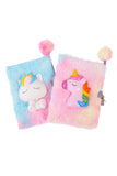 Carnet secret à fourrure et squishy - Licorne (2 modèles)