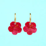 Boucles d'oreilles Hibiscus - Coucou Suzette