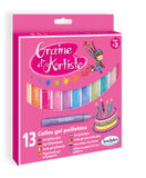 13 colles gel pailletées